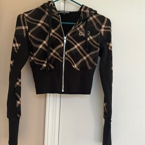 I Am Gia cropped hoodie